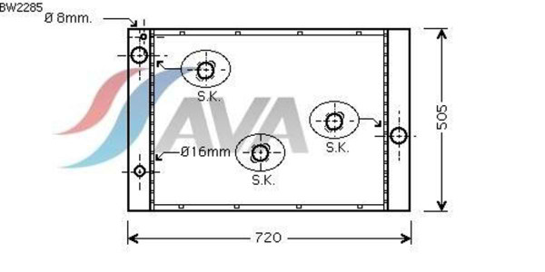 AVA COOLING SYSTEMS BW2285   