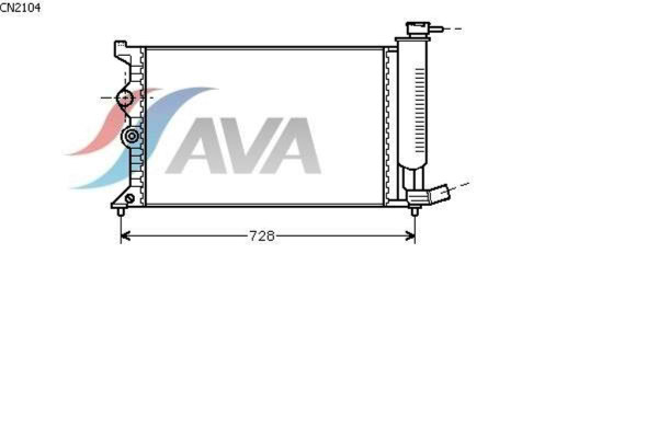 AVA COOLING SYSTEMS CN2104 радиатор охлаждения двигателя
