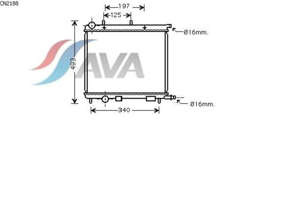 AVA COOLING SYSTEMS CN2188 радиатор охлаждения двигателя