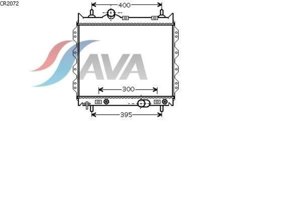 AVA COOLING SYSTEMS CR2072 радиатор охлаждения двигателя