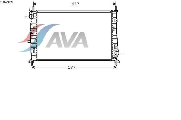 AVA COOLING SYSTEMS FDA2165 радиатор охлаждения двигателя