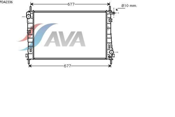 AVA COOLING SYSTEMS FDA2336 радиатор охлаждения двигателя