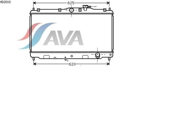 AVA COOLING SYSTEMS HD2010 радиатор охлаждения двигателя
