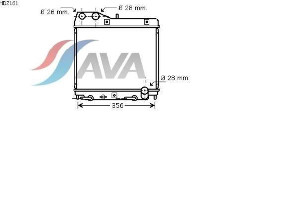 AVA COOLING SYSTEMS HD2161 радиатор охлаждения двигателя