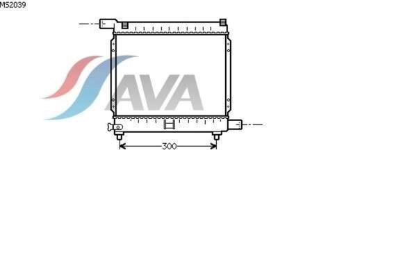 AVA COOLING SYSTEMS MS2039 радиатор охлаждения двигателя