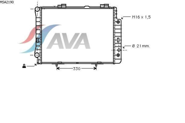 AVA COOLING SYSTEMS MSA2190 радиатор охлаждения двигателя