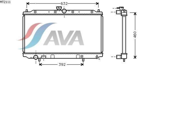 AVA COOLING SYSTEMS MT2111 радиатор охлаждения двигателя