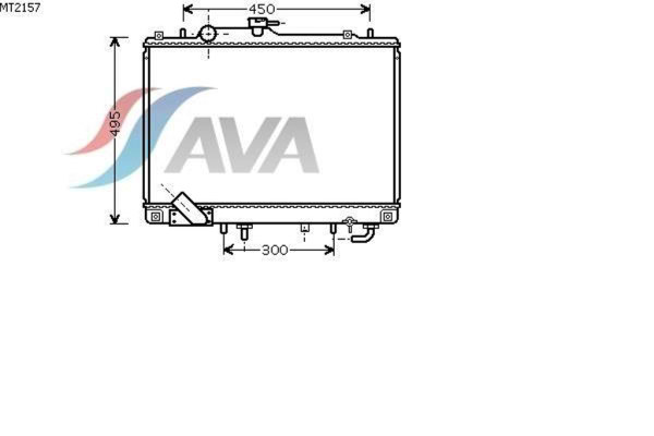 AVA COOLING SYSTEMS MT2157 радиатор охлаждения двигателя