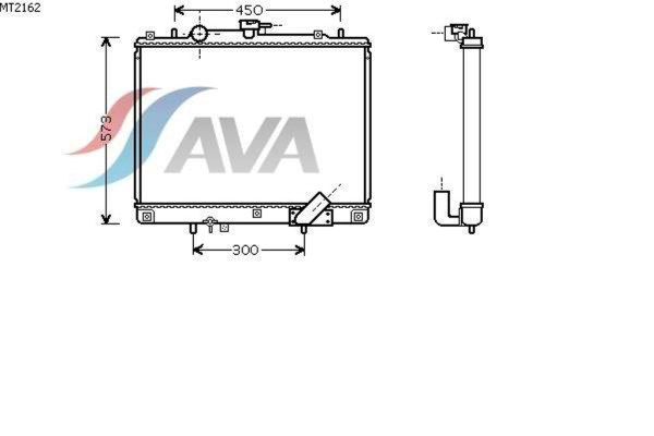 AVA COOLING SYSTEMS MT2162 радиатор охлаждения двигателя