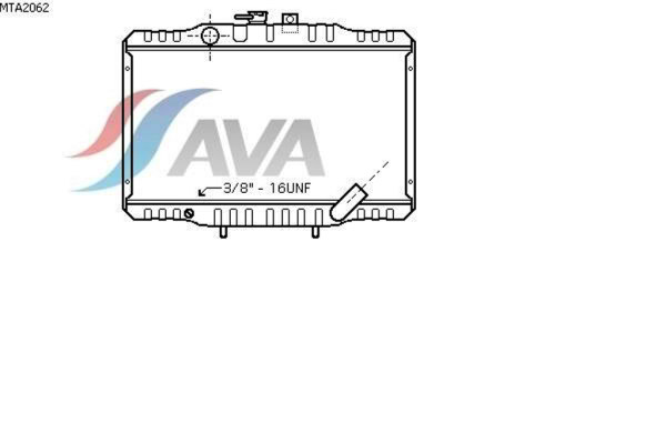 AVA COOLING SYSTEMS MTA2062 радиатор охлаждения двигателя