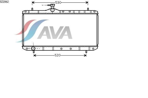 AVA COOLING SYSTEMS SZ2062 радиатор охлаждения двигателя