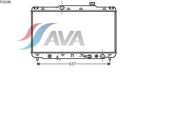 AVA COOLING SYSTEMS TO2186 радиатор охлаждения двигателя