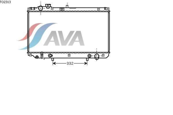 AVA COOLING SYSTEMS TO2313 радиатор охлаждения двигателя