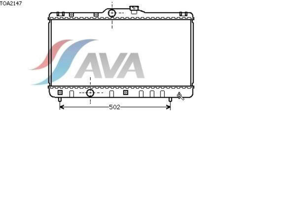 AVA COOLING SYSTEMS TOA2147 радиатор охлаждения двигателя