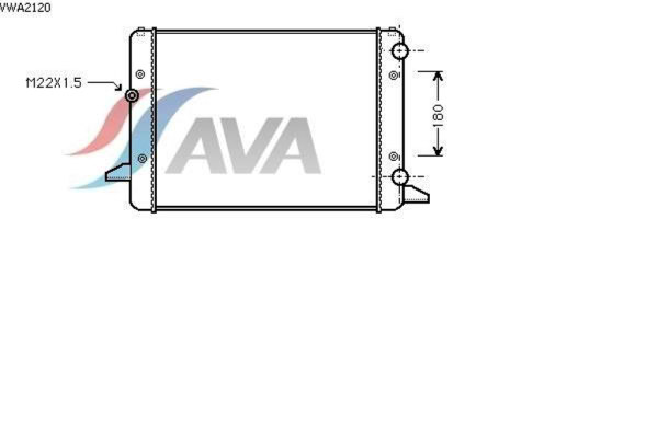 AVA COOLING SYSTEMS VWA2120 радиатор охлаждения двигателя