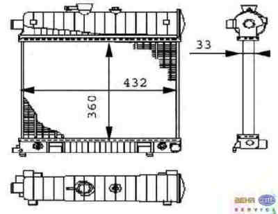 HELLA 8MK376710-271 радиатор охлаждения двигателя