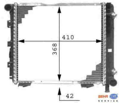 HELLA 8MK376711-321 радиатор охлаждение двигателя