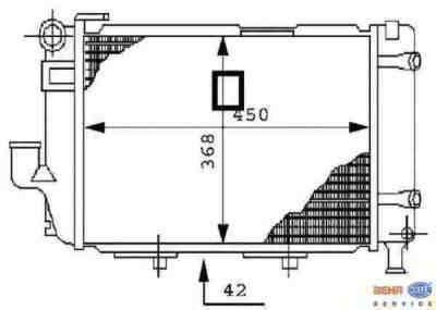HELLA 8MK376711-361 радиатор охлаждение двигателя