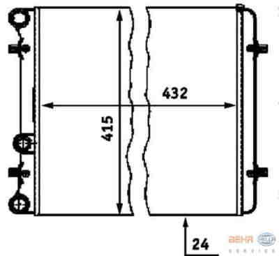 HELLA 8MK376713-774 радиатор охлаждения двигателя