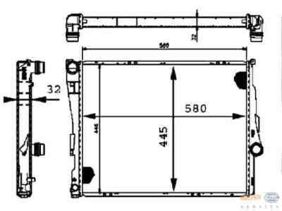 HELLA 8MK376716-241 радиатор охлаждения двигателя
