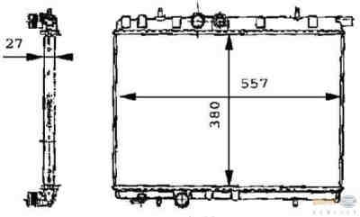 HELLA 8MK376717-534 радиатор охлаждения двигателя