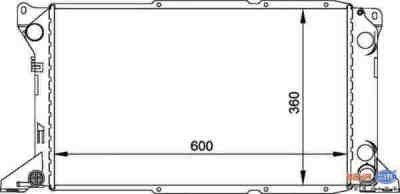 HELLA 8MK376720-221 радиатор охлаждение двигателя