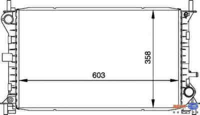 HELLA 8MK376720-291 радиатор охлаждения двигателя