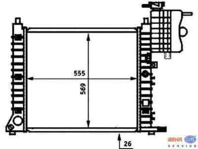 HELLA 8MK376721-381 радиатор охлаждение двигателя