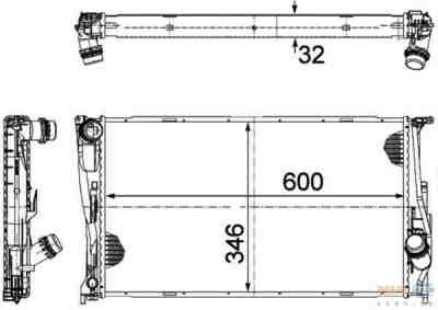 HELLA 8MK376754-001 радиатор охлаждения двигателя