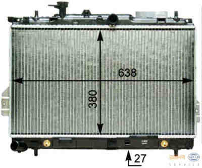 HELLA 8MK376762-291 радиатор охлаждения двигателя