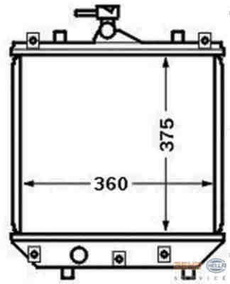 HELLA 8MK376772-781 радиатор охлаждения двигателя