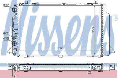 NISSENS 60465A радиатор охлаждения двигателя