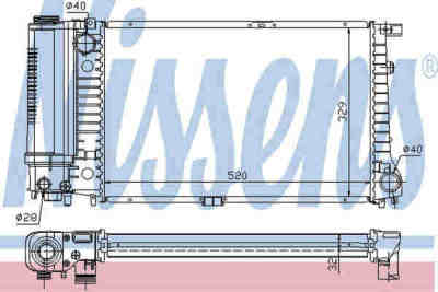 NISSENS 60736A радиатор охлаждения двигателя