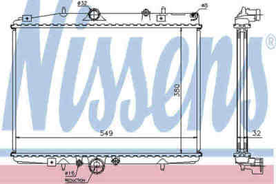 NISSENS 61292A радиатор охлаждения двигателя