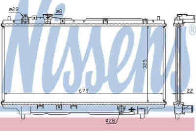 NISSENS 62383A радиатор охлаждения двигателя