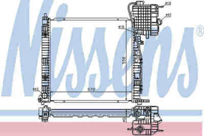 NISSENS 62561A радиатор охлаждения двигателя