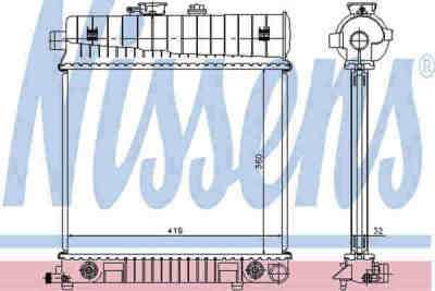 NISSENS 62708A радиатор охлаждения двигателя