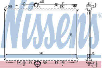 NISSENS 63705A радиатор охлаждения двигателя