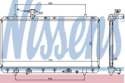 NISSENS 64166A радиатор охлаждение двигателя