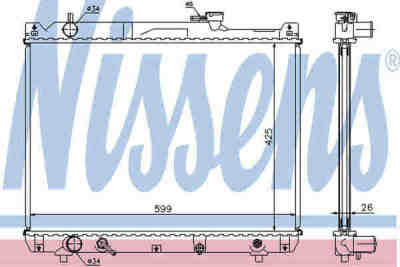 NISSENS 64194A радиатор охлаждения двигателя