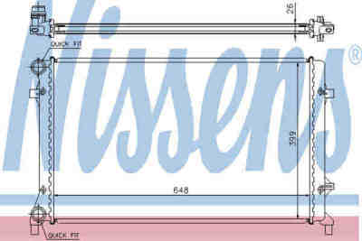 NISSENS 65277A радиатор охлаждения двигателя