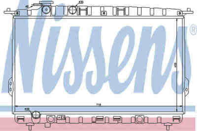 NISSENS 67026 радиатор охлаждения двигателя