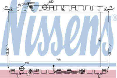 NISSENS 67028 радиатор охлаждения двигателя