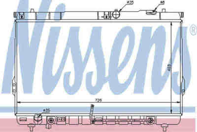 NISSENS 67031 радиатор охлаждения двигателя