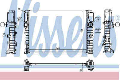 NISSENS 67102A радиатор охлаждения двигателя