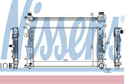 NISSENS 67156A радиатор охлаждения двигателя