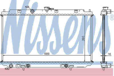 NISSENS 67345A радиатор охлаждения двигателя