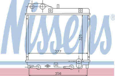NTP RA68111 радиатор охлаждения двигателя