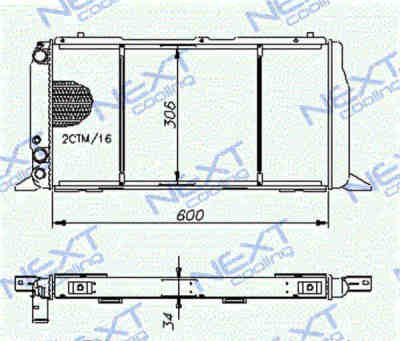 Next Cooling NC01013013M радиатор охлаждения двигателя