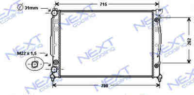 Next Cooling NC01013023M радиатор охлаждения двигателя